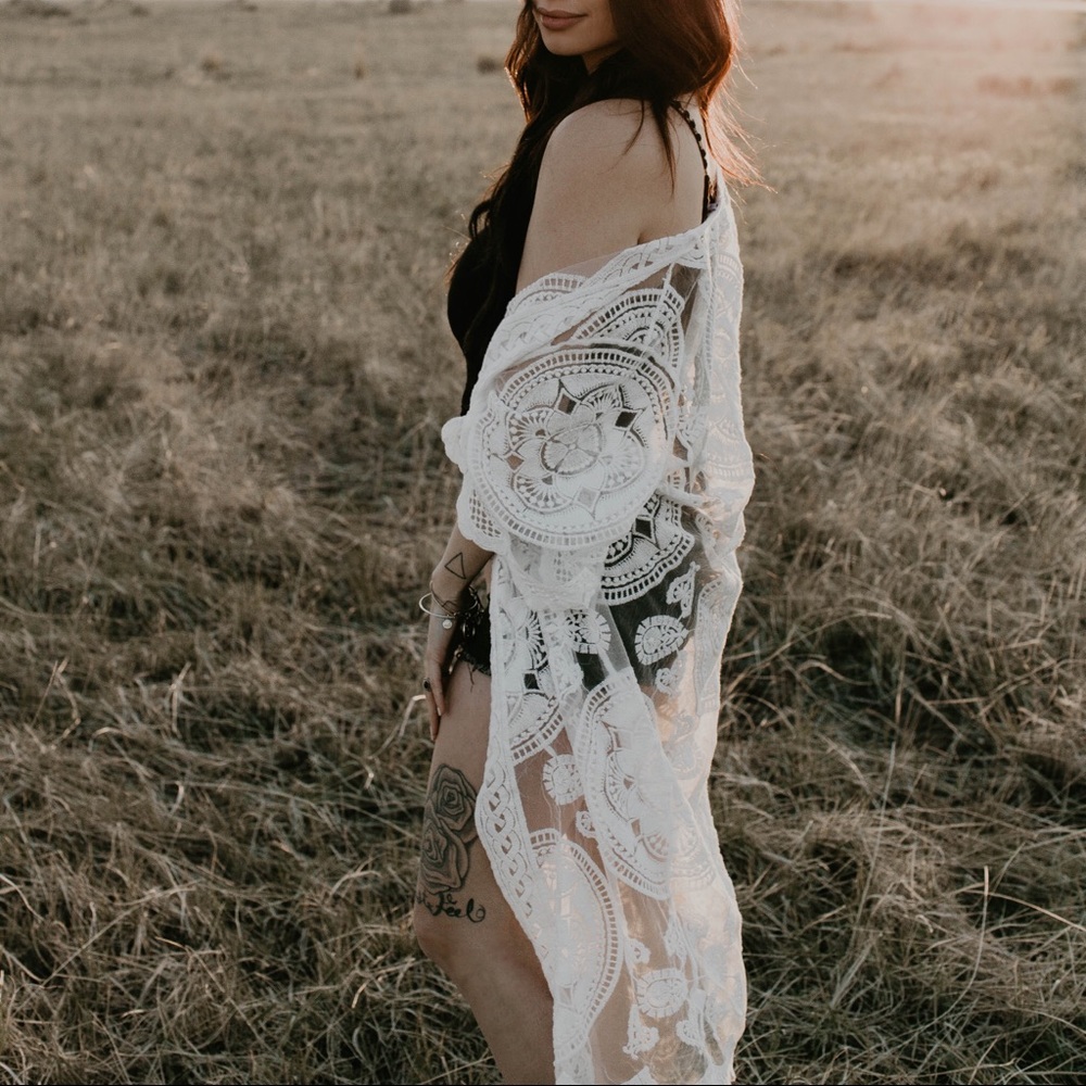 Showpo Lace Kimono Cardigan